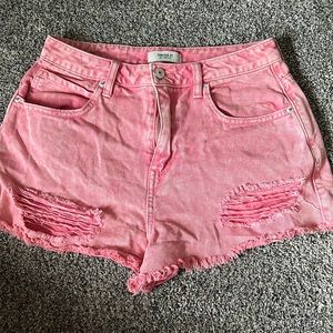 Forever 21 Denim Hot Pink Jean Shorts, Runs as a US Small